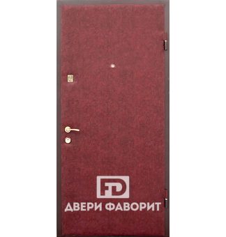 недорогая входная дверь с отделкой винилискожа и окрасом нитроэмаль
